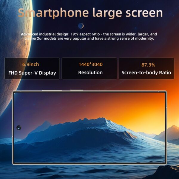 C24 Unlocked Phone Smartphone 8GB 256GB Android14.0 6800mAh 6.8inch 5G - Image 5