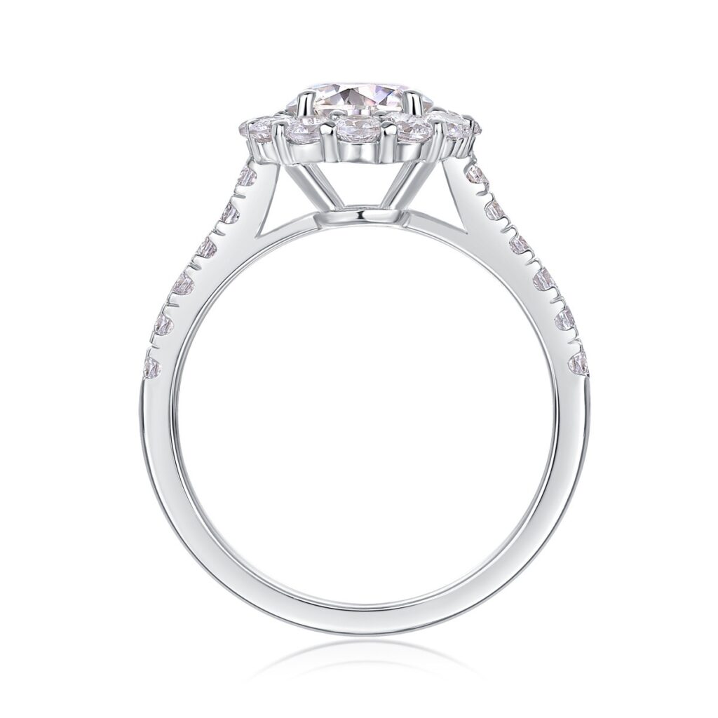 Moissanite Light Luxury Ring Women Do Not Fade