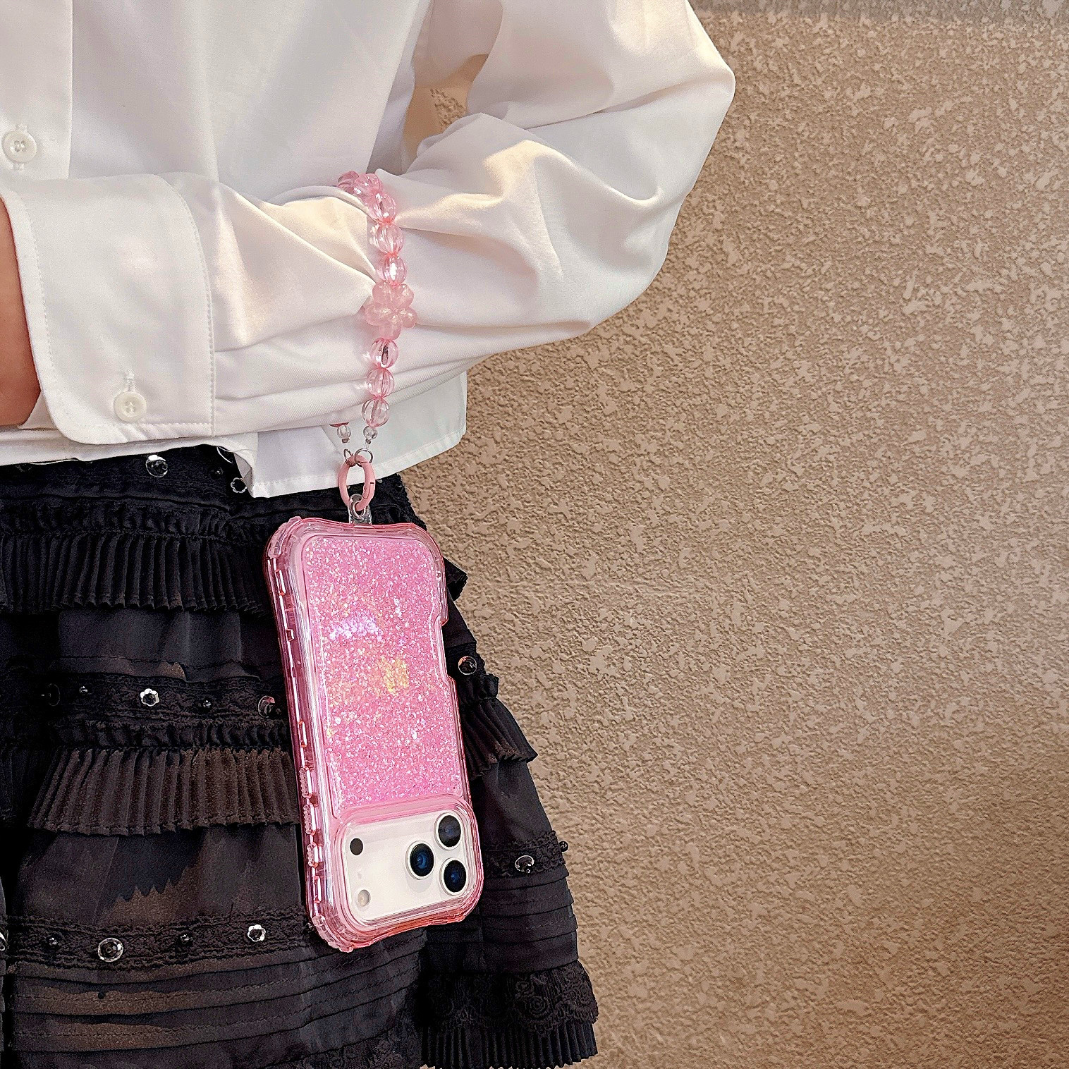 South American-style Slimming Phone Case With 3-in-1 Glitter Epoxy Drop-proof Design And A Matching Bracelet - Image 25