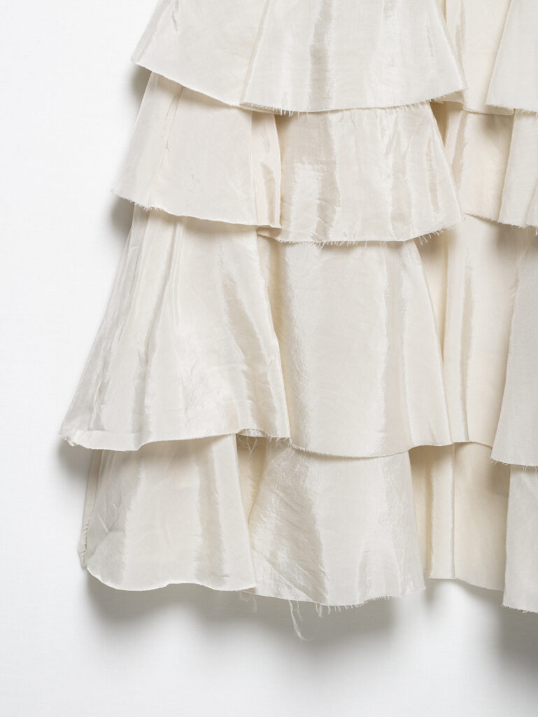 Women's Tiered-ribbon Decorated Cake-style Midi Skirt