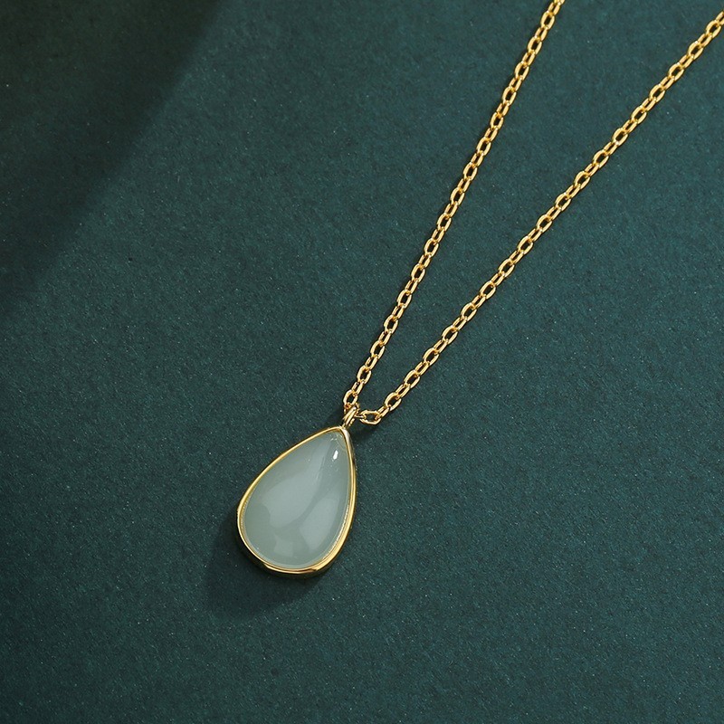 Dainty Water-drop Clavicle Necklace For Women - Image 3
