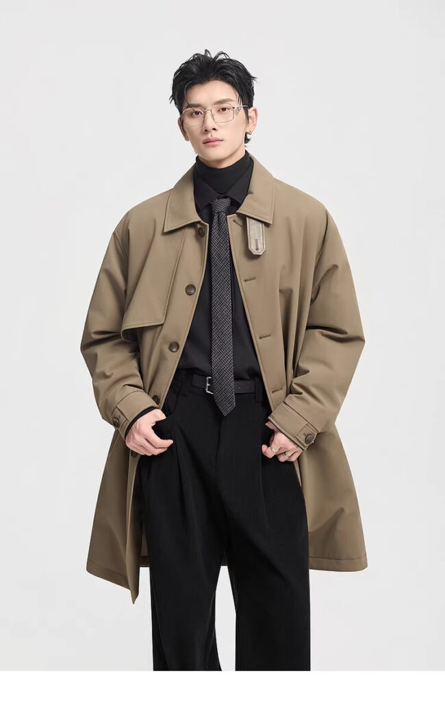 Men's Mid-Length Down Jacket For Winter