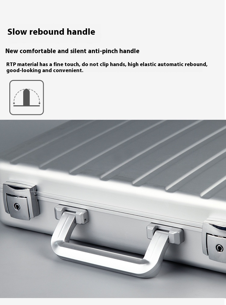 Portable Handheld Aluminum Alloy Jewelry Box