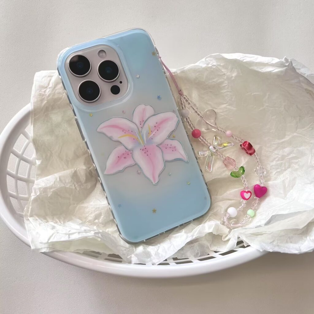 Minimalist Gilded-line Daffodil Phone Case Fresh And Stylish