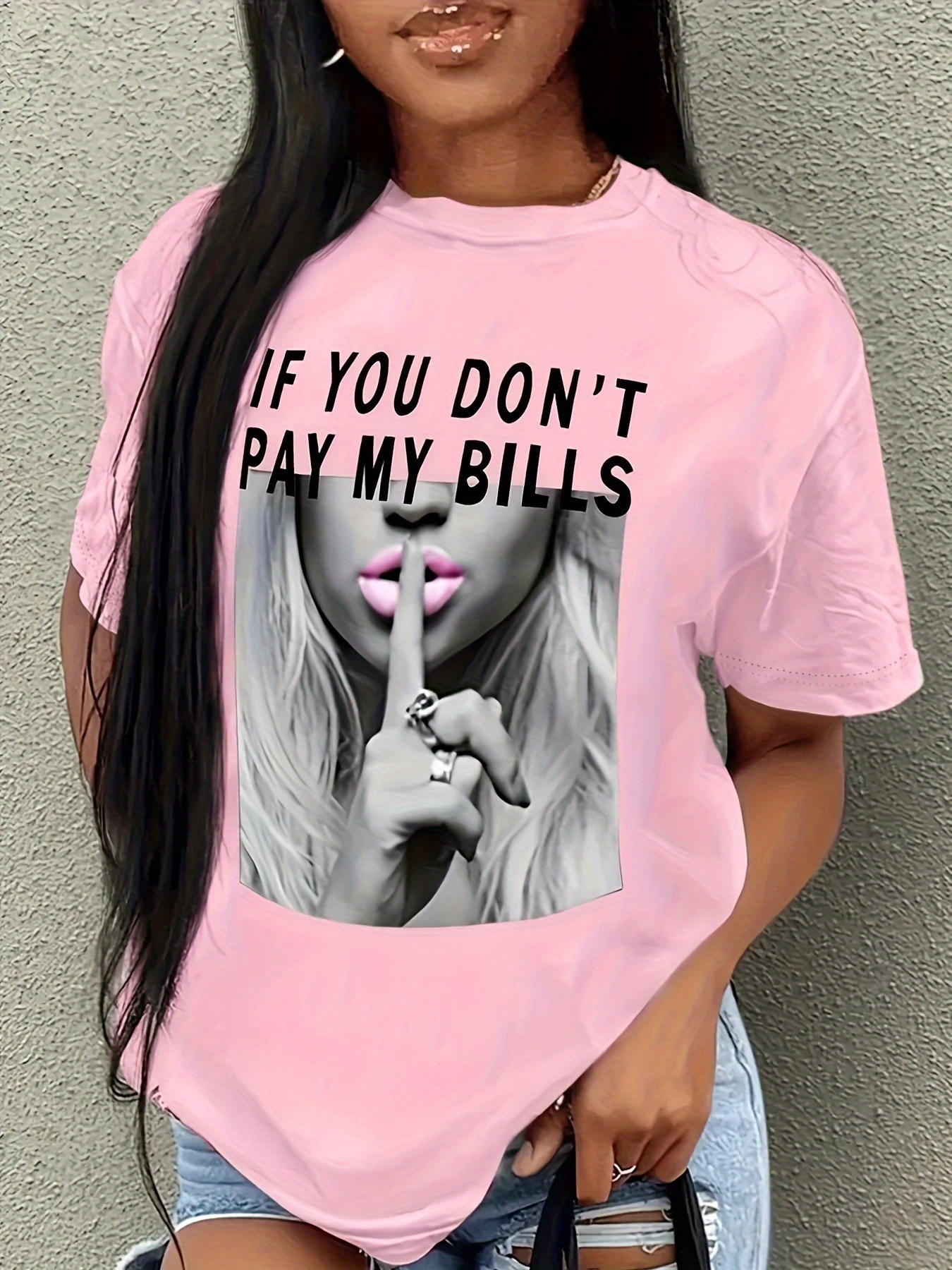 3D-printed Chic Casual Womens Short-sleeve Crewneck T-shirt - Image 17