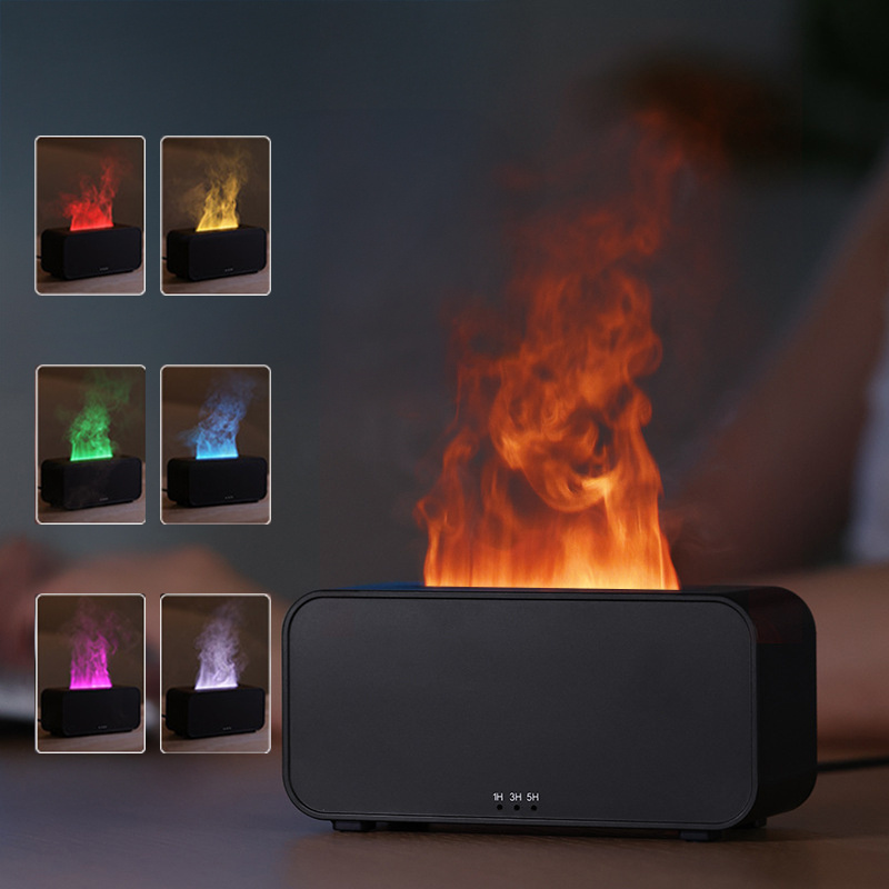 Timing Simulation Aroma Diffuser Usb Household Flame Humidifier  Aromatherapy Machine Spray Air Flame Humidifier Diffuser - Image 1
