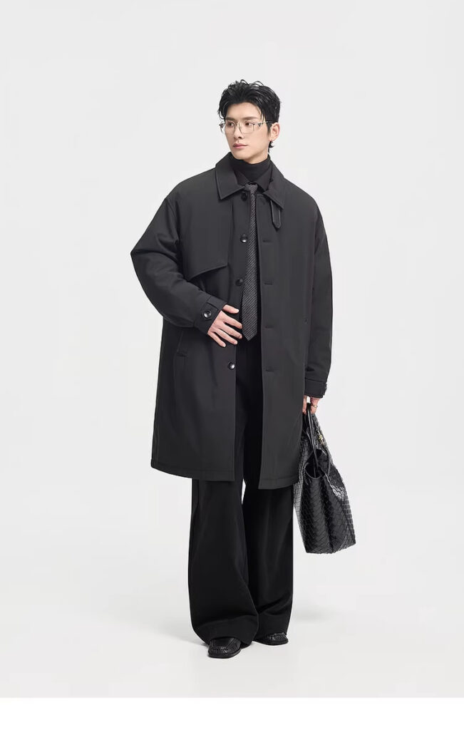 Men's Mid-Length Down Jacket For Winter