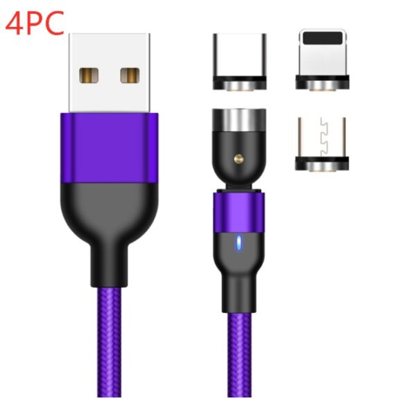 Essager Rotate Magnetic Cable 360 Degree USB Type C Charging Cable Fast Charging Magnet Charger 540 Rotate Micro Magnetic Cable - Image 37