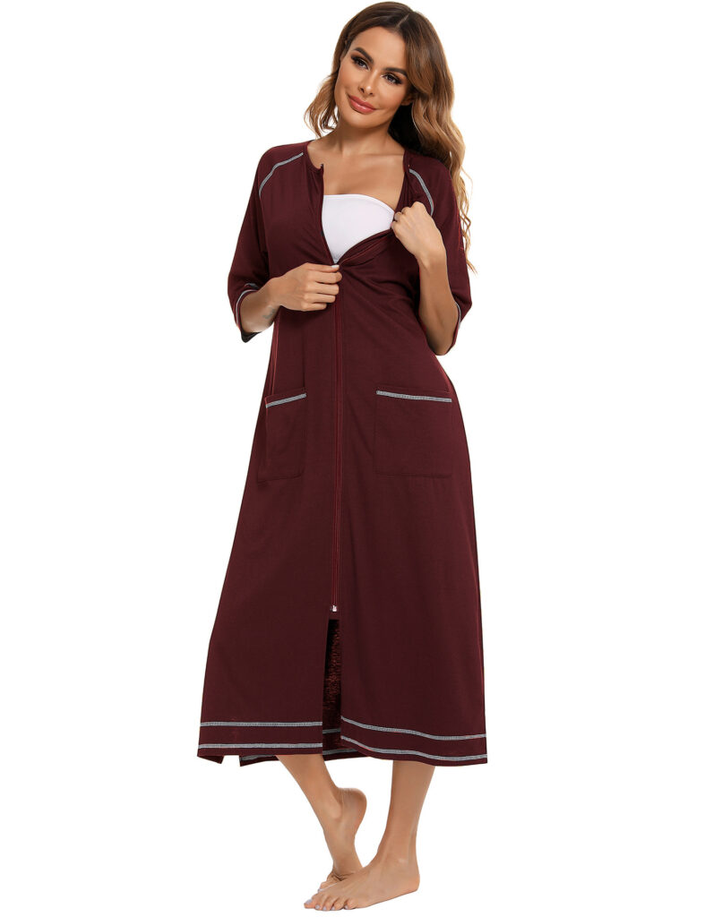 Comfortable Cardigan Womens Base-Layer Pajamas For Autumn And Winter
