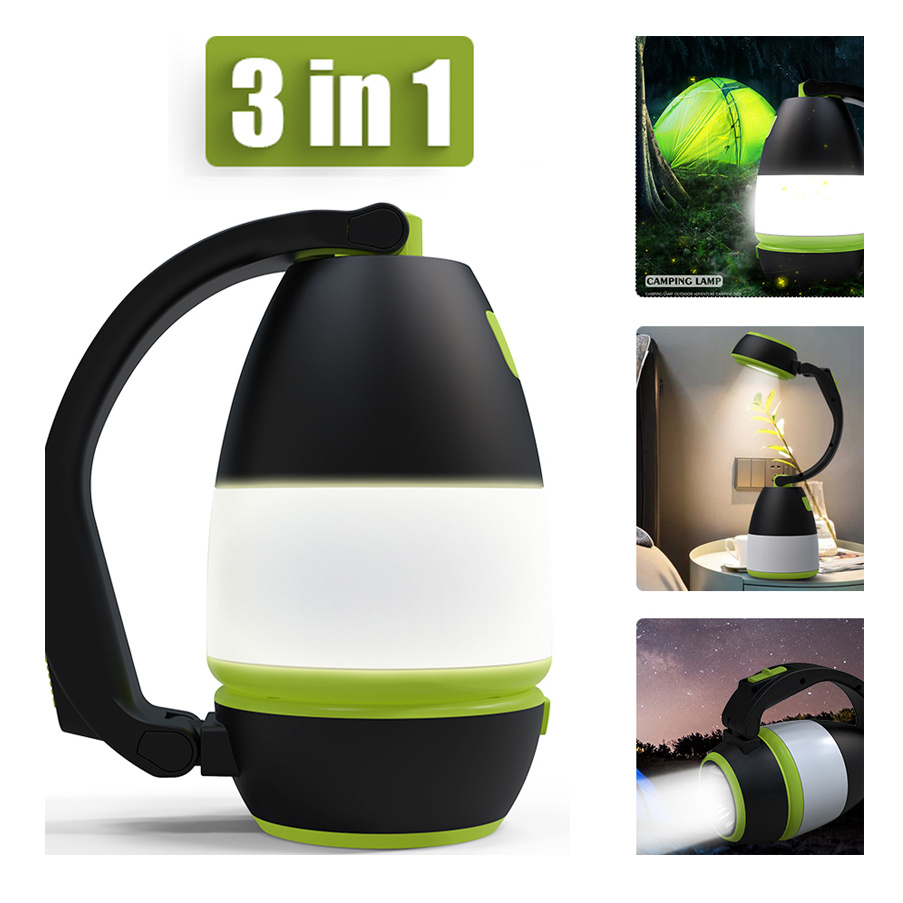 3 In1 Multifunctional Table Lamp Three In One LED Tent Lamp Car Night Light Foldable Emergency Flashlight - Image 1