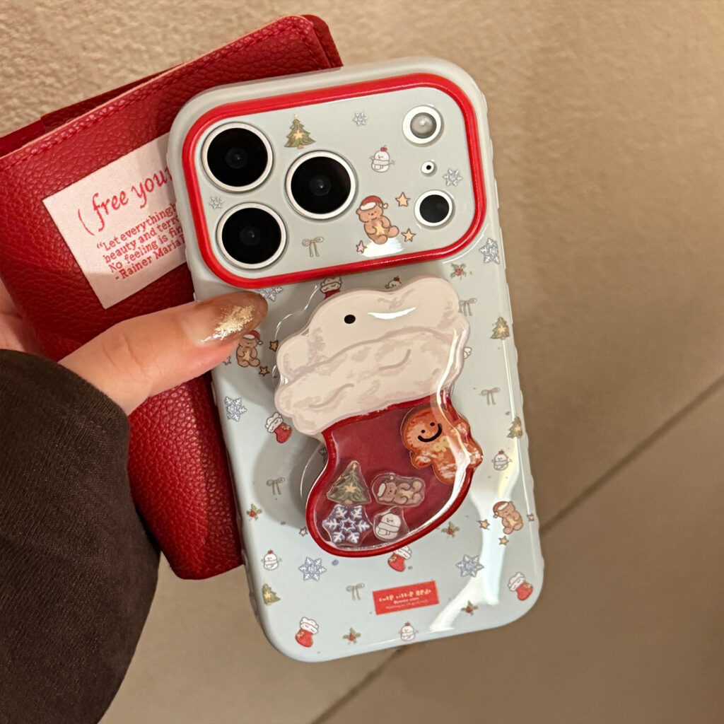 Christmas Stocking Shaker Stand Phone Case