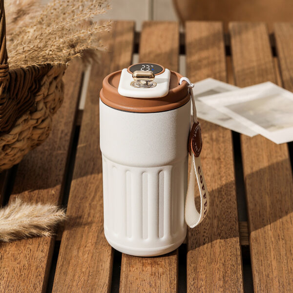 Smart Digital Thermal Bottle Portable Coffee Mug Stainless Steel Water Bottle In-Car Insulated Cup Keep Cold Vacuum Flasks 450ml - Image 28