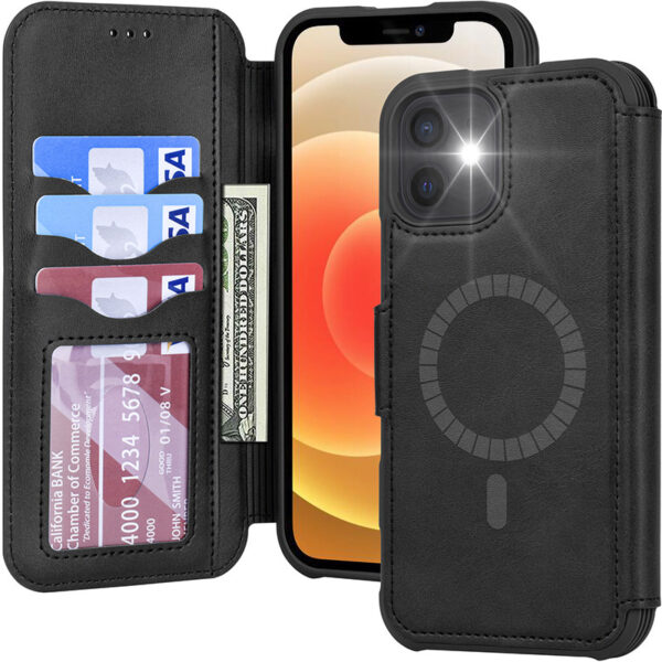 Magnetic Phone Case Flip Card Phone Holster - Image 7