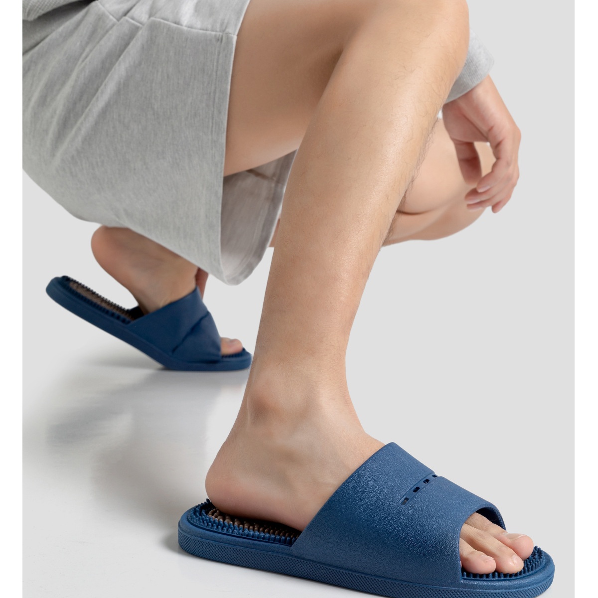 Massage Slippers For Men Summer Indoor Home And Bathroom Use Foot Acupressure Slippers With Non-slip Soles For Men - Image 14