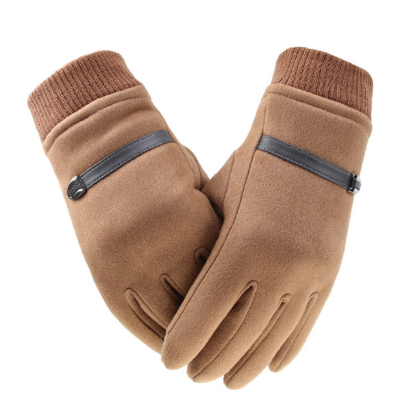 Winter Men's Gloves Suede - Image 14