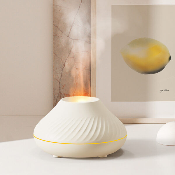 Drop Shipping RGB 130ML Flame Humidifier Diffuser Aroma Essential Oil Fire Flame Aroma Diffuser - Image 7