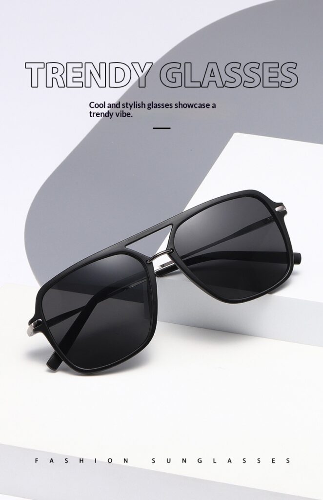 Classic Dual-Beam Sunglasses Mens Fashion Sunglasses