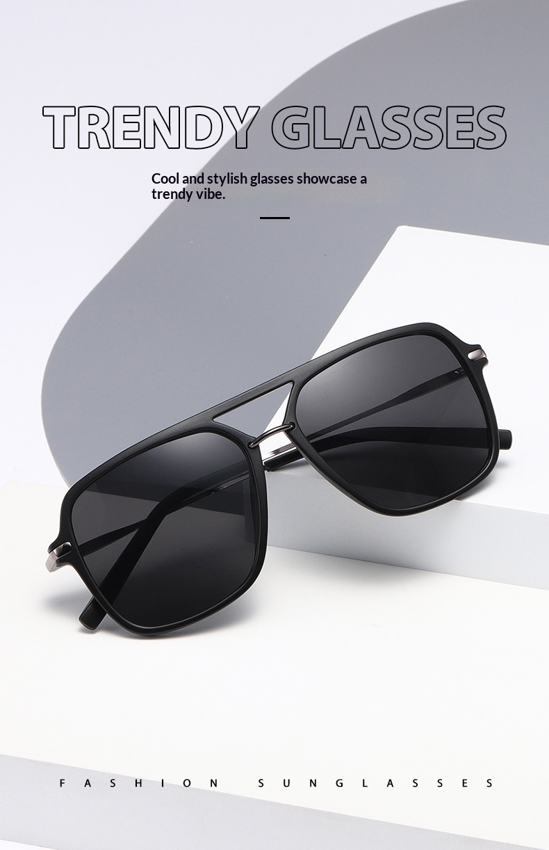 Classic Dual-Beam Sunglasses Mens Fashion Sunglasses - Image 23