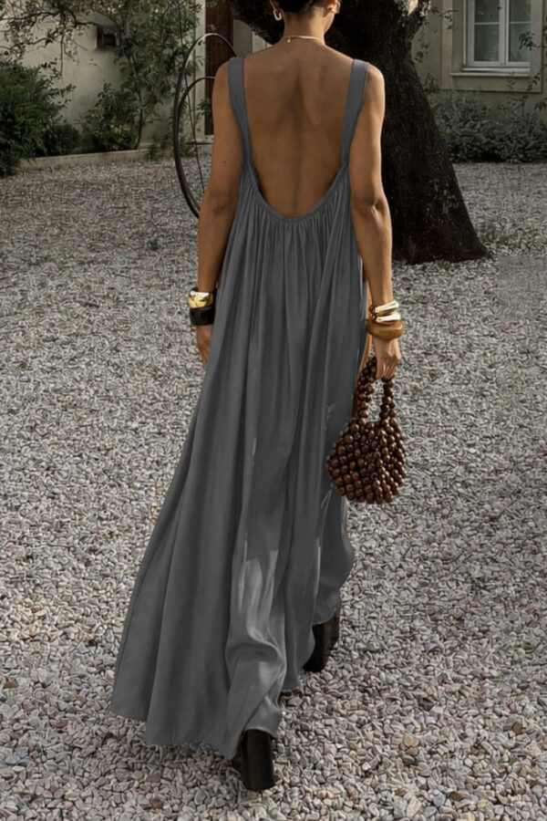 French-style Elegant Pleated Slip Dress - Image 13