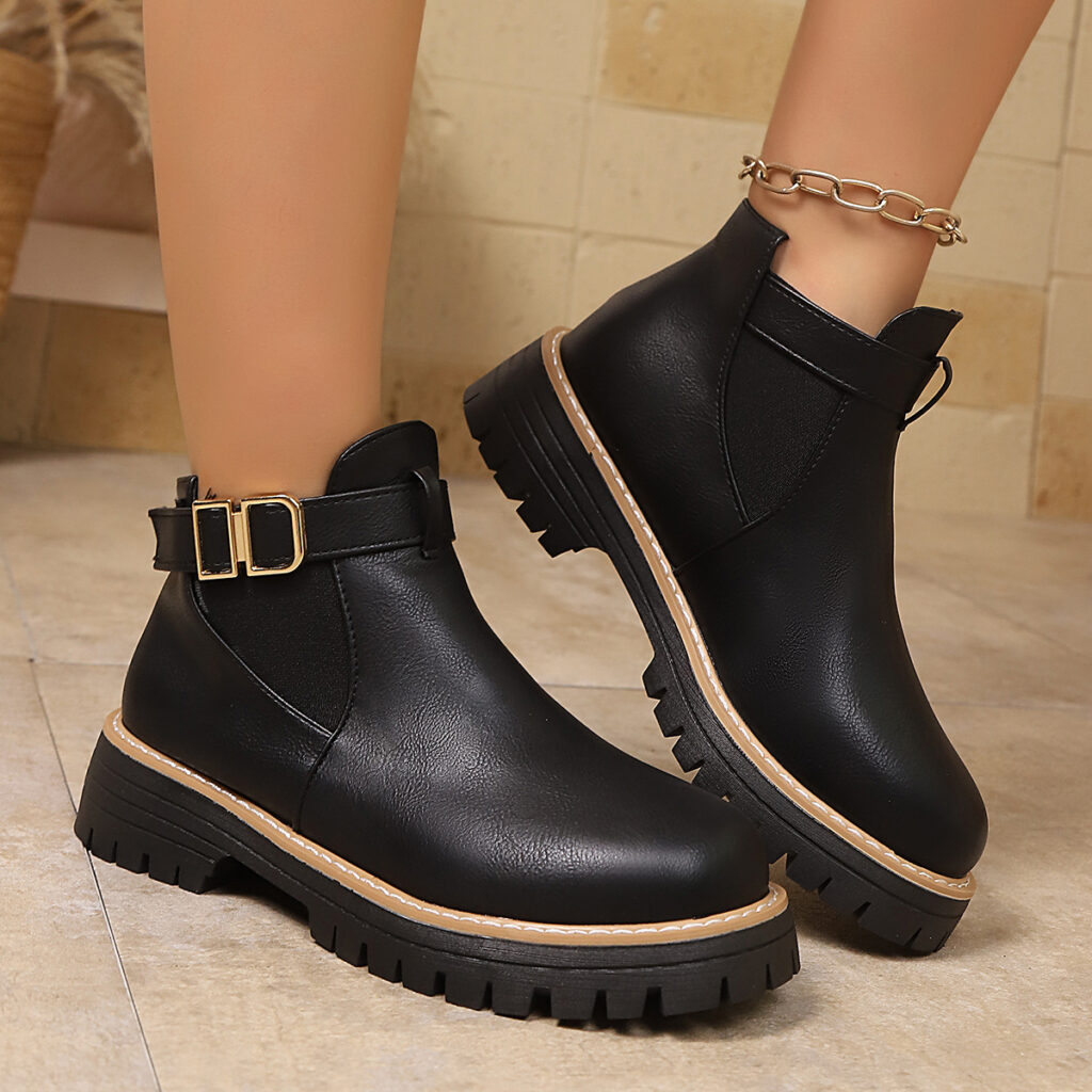 Women's Fashion Martens Boots Women's Winter Thick-Soled