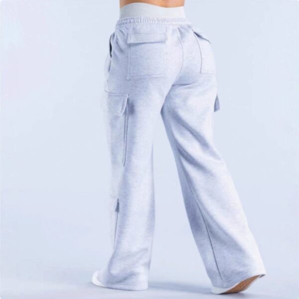 Fashionable Solid-Colored Casual All-Match Pants With Pockets - Image 10