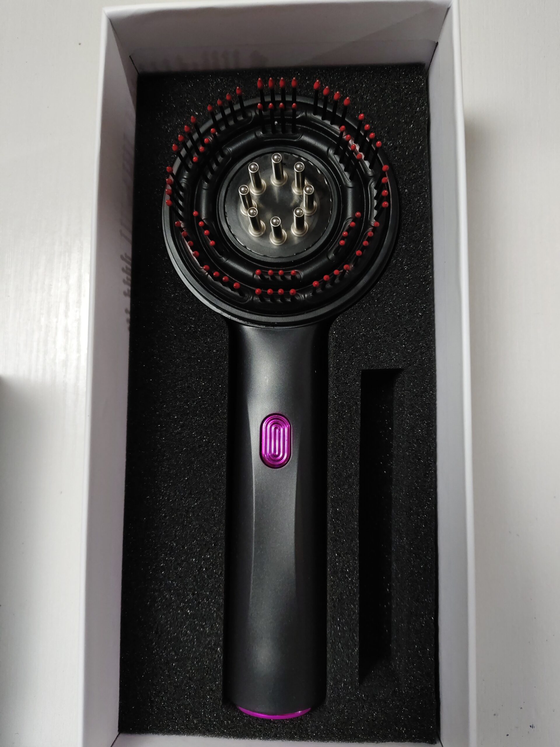 Electric Massage Comb Home Scalp Drain Comb Red Light Anti-slip Hair Care Multi-functional Massage Comb - Image 17