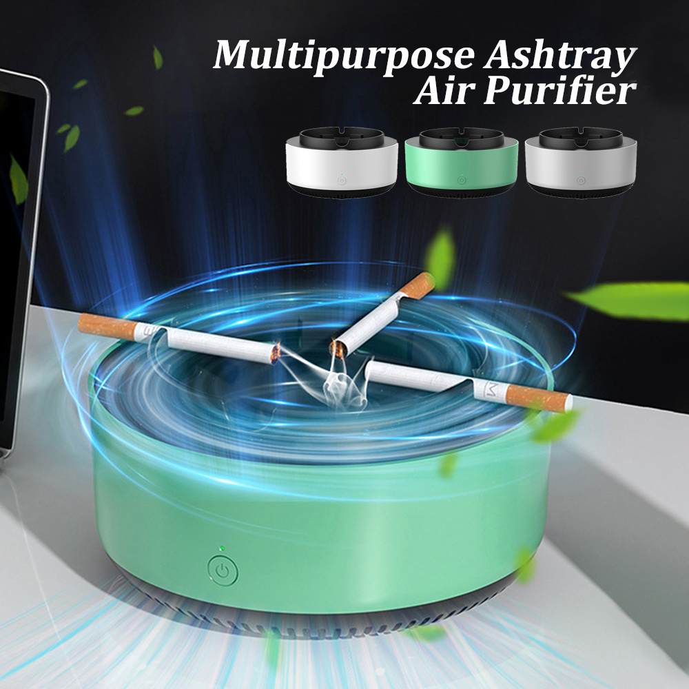 Smoke Removal Air Purification Ashtray Anion Purification Practical Automatic Purifier Ashtray Portable Gadgets For Car Ashtray - Image 1