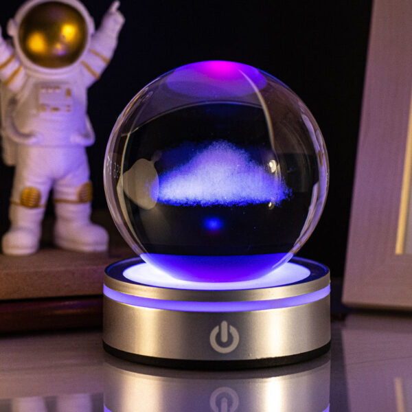 Creative 3D Inner Carving Luminous Crystal Ball Colorful Gradient Small Night Lamp Home Decorations Gifts Selection - Image 13
