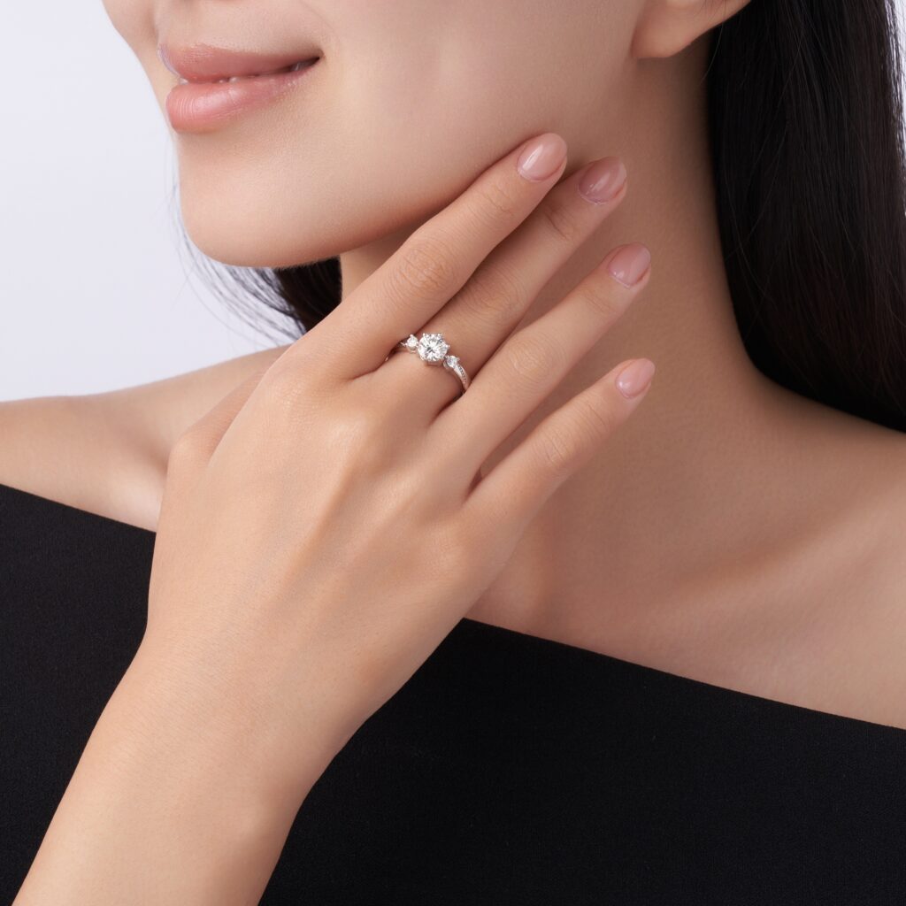 1-carat Luxury Fashion Minimalist Trend Jewelry Ring Set With Top-quality Morganite, Made Of S925 Silver With Electroplated Platinum, Suitable For Ladies.