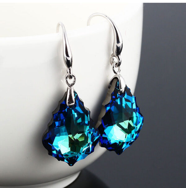 Women's S925 Silver Needle Colorful Crystal Earrings - Image 13