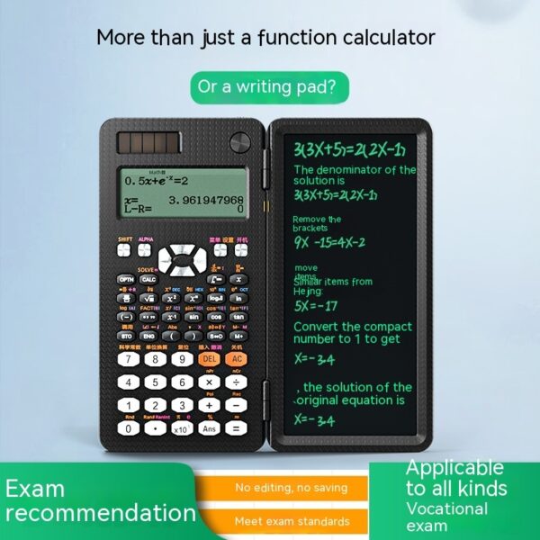 2 In 1 Foldable Scientific Calculators Handwriting Tablet Learning Function Calculator  Foldable Desk Scientific Calculators - Image 34