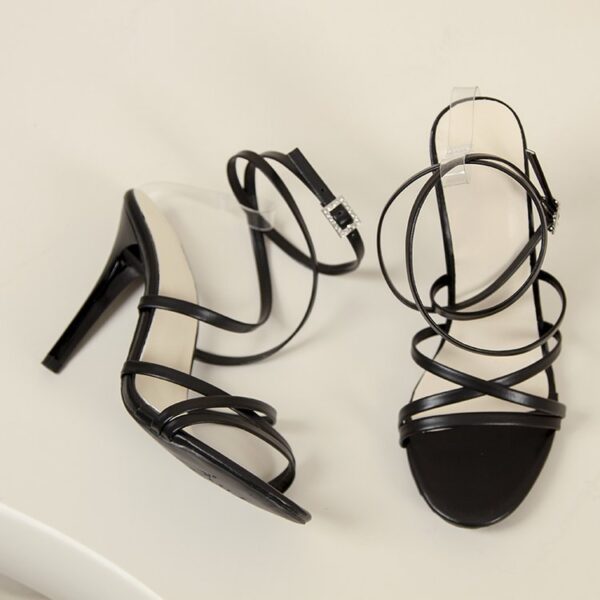 Pointed-toe Buckle Stiletto Heels For Women - Image 5