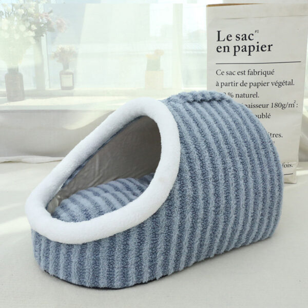 Thickened Three-dimensional Cat Nest Macaron Double-piece Autumn And Winter Warm A Facility For Children To Bore Kennel - Image 7