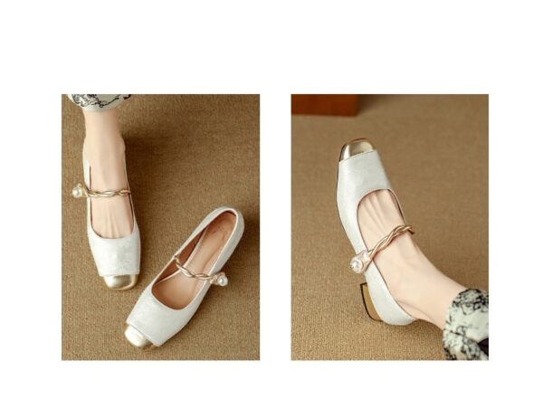 Women's Retro Plus-Size Chunky-Heel Pumps - Image 15