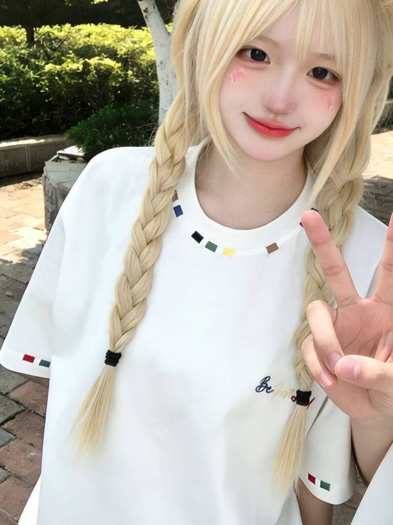 Retro High-Street Embroidered Loose-Fit Half-Sleeve Top