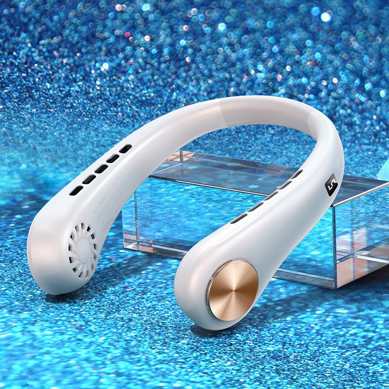 New Mini Neck Fan Portable Bladeless Hanging Neck Rechargeable Air Cooler Mini Summer Sports Fans - Image 25