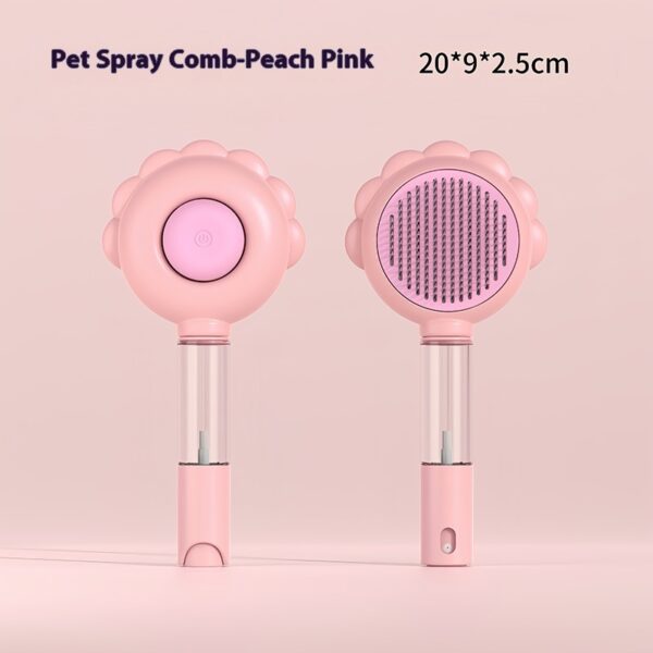 2 In 1 Self Cleaning Dog Brush Comb With Spray Pets Grooming Hair Remover Combs Brush Floating Hair Pet Grooming Brush Pet Products - Image 24