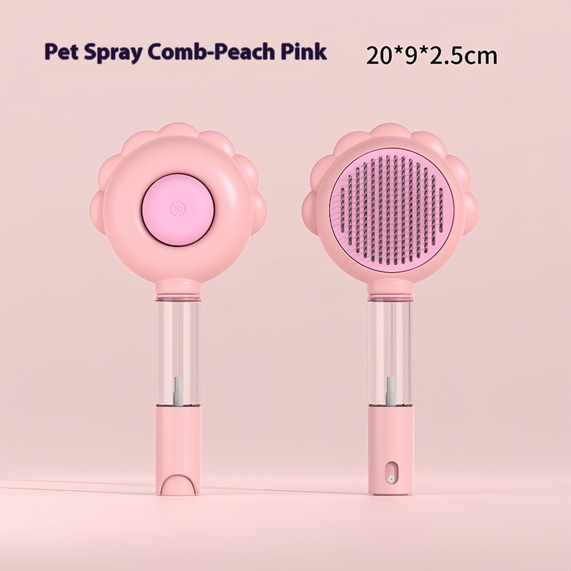 2 In 1 Self Cleaning Dog Brush Comb With Spray Pets Grooming Hair Remover Combs Brush Floating Hair Pet Grooming Brush Pet Products - Image 24