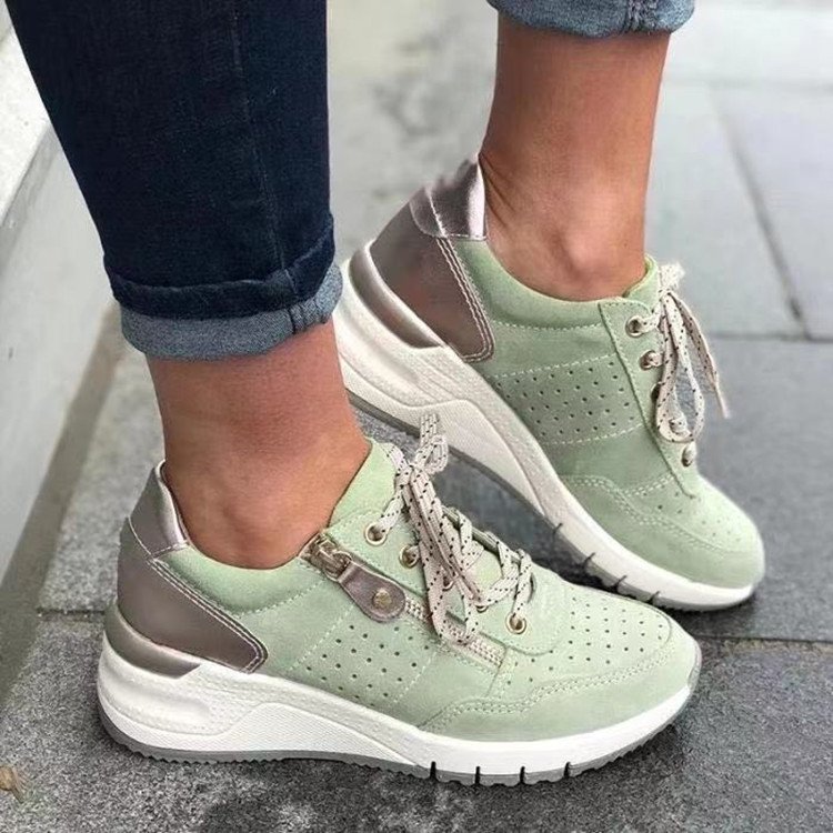 Fashionable Chunky-soled Sneakers Low-cut Casual Shoes For Outdoor Wear - Image 43