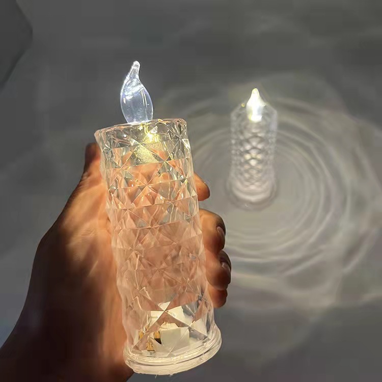 Rose Pattern Refraction Led Electronic Candle Light - Image 9
