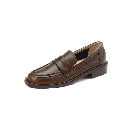 British-style Vintage Women's Heeled Leather Shoes - Image 29
