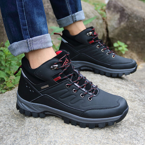 Men's Outdoor Hiking Boots High-top Single-layer Shoes - Image 10