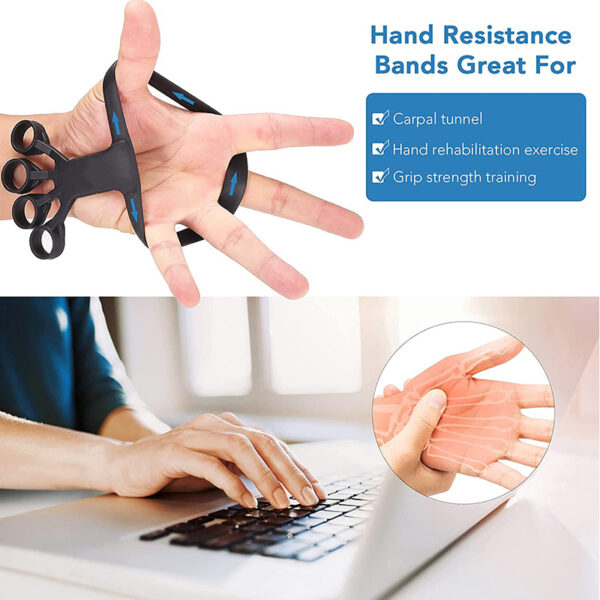 Silicone Grip Device Finger Exercise Stretcher Arthritis Hand Grip Trainer Strengthen Rehabilitation Training To Relieve Pain - Image 7