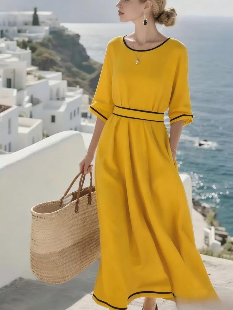 Women's Elegant Commuter Long Dress