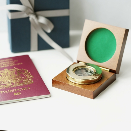 Compass Personalised With Timber Box - Image 3