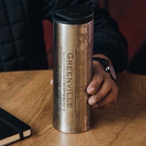 Greenville - South Carolina Map Tumbler