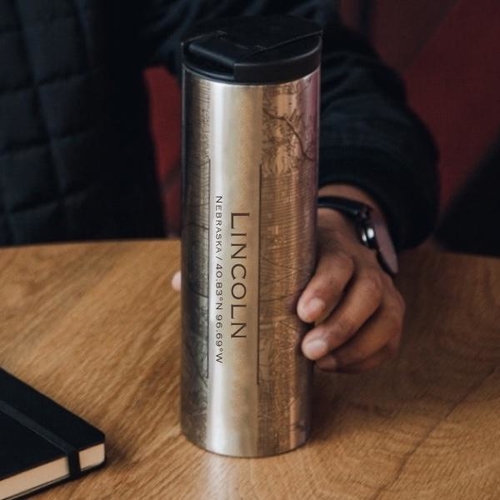 Lincoln - Nebraska Map Tumbler