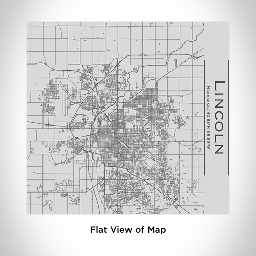 Lincoln - Nebraska Map Tumbler - Image 2