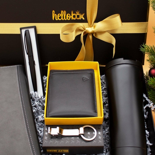 Herren Geschenkset Geldbörse aus Leder mit Kartenetui  (Geschenkset 2) - Image 2
