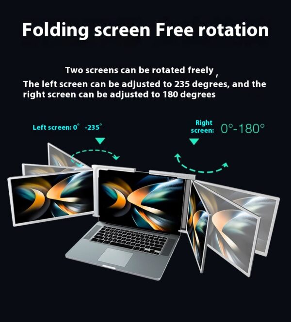 Portable Display Single-screen Dual-screen Display Three-screen Portable Display Notebook Sub-screen - Image 17